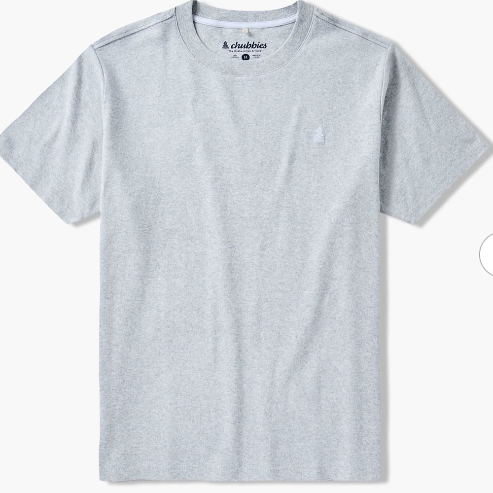 NWT Chubbies The Basic Oversized Tee - Size S, Mid Gray Heather - Picture 12 of 14